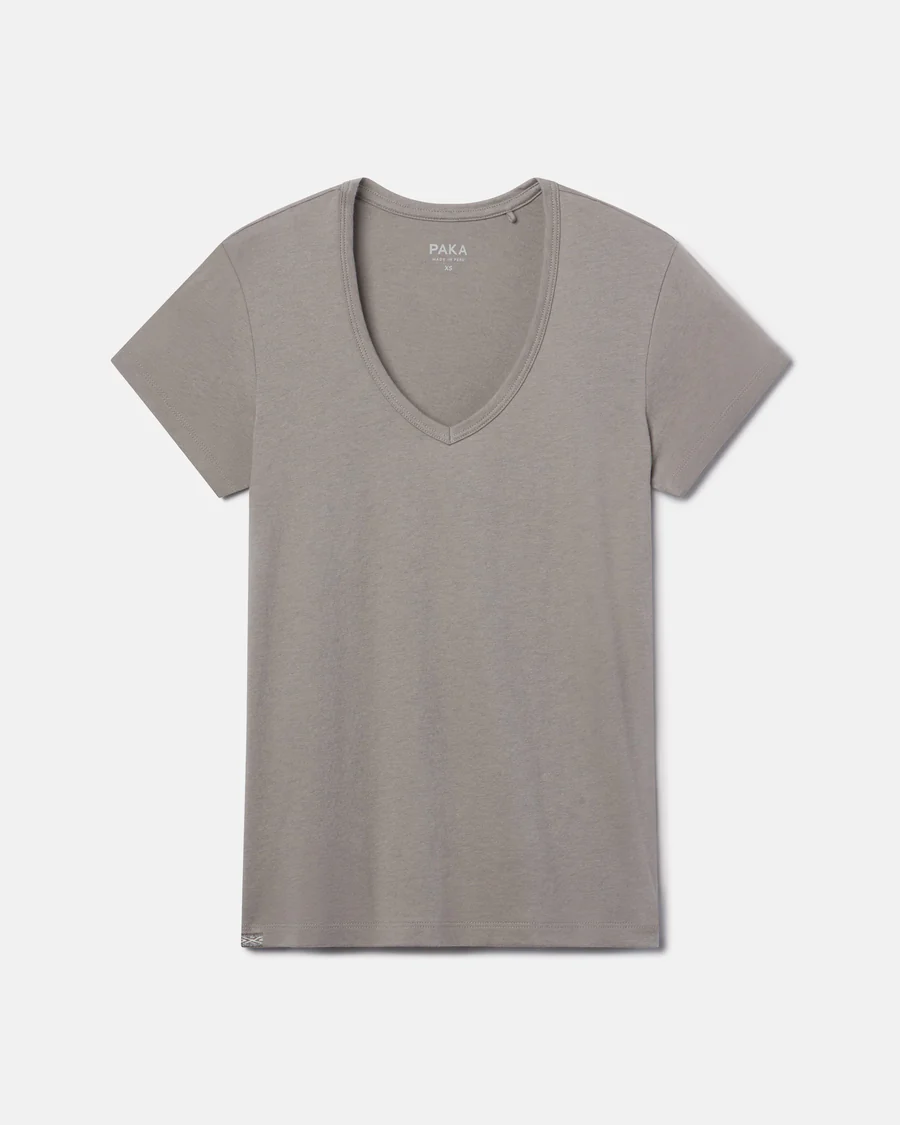 Women’s Essential V-Neck – Alpaca & Pima Cotton T
